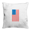 american flag Throw Pillow