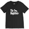 the dogfather italian greyhound white V-Neck Tee