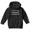 lipstick diamonds champagne Youth Hoodie