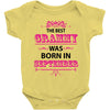 The Best Grammy Was Born In Sebtember Baby Onesie