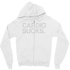 cardio sucks Zipper Hoodie