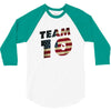 team 10 american flag 3/4 Sleeve Shirt