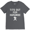 tits out for harambe V-Neck Tee