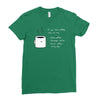 if you like coffee Ladies Fitted T-Shirt