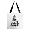 illuminati pizza Tote Bags
