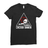 battle ground chicken dinner Ladies Fitted T-Shirt