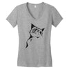 cool cat nature Women's V-Neck T-Shirt
