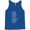 beard length chart funny professor grandpa mustache humor Tank Top