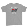 rescued by pug Youth Tee