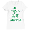 keep calm ireland Ladies Fitted T-Shirt