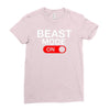 beast mode activated Ladies Fitted T-Shirt