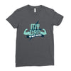 my dad my hero Ladies Fitted T-Shirt
