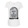 delete my browser history Maternity Scoop Neck T-shirt