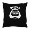 jaws inspired movie Throw Pillow