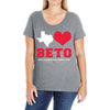 Texas Loves Beto Ladies Curvy T-Shirt