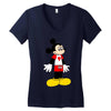 mickey with canada Women's V-Neck T-Shirt