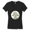 I Love You To The Moon And Back Women's V-Neck T-Shirt