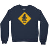 big foot xing big foot crossing sasquatch Crewneck Sweatshirt