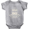 premium vintage 1963 classic perfectly aged limited edition Baby Bodysuit