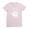 talk to the hand Ladies Fitted T-Shirt
