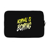 normal is boring Laptop sleeve