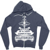 I Am Bee Actually In A Very Commited Relationship Zipper Hoodie