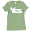 vote yes for scotland scottish independence Ladies Fitted T-Shirt