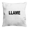 llame Throw Pillow
