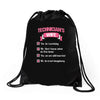 technician's wife Drawstring Bags