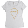 Hate Women's Triblend Scoop T-shirt