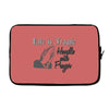 life is fragile Laptop sleeve