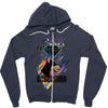 who loves doberman Zipper Hoodie