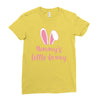 Mommy's Little Bunny Easter Themed Ladies Fitted T-Shirt