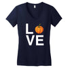 love pumpkin Women's V-Neck T-Shirt