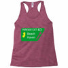 gps logo free exit 63 beach haven Racerback Tank