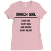 March Girl Ladies Fitted T-Shirt