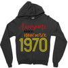 awesome since november 1970 Zipper Hoodie