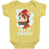 let it snow Baby Bodysuit