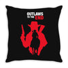 outlaws to the end Throw Pillow