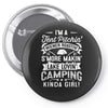 love love love camping! Pin-back button