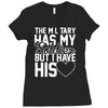 military has my soldier i have his heart Ladies Fitted T-Shirt
