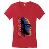 mcgregor face Women's V-Neck T-Shirt