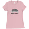 hunting giant hogs Ladies Fitted T-Shirt