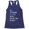 Yes...I'm Pregnant.It's a Boy! And No...You Can't Touch My Belly! Racerback Tank