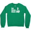 v6 eat sleep shoot Crewneck Sweatshirt