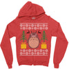 totoro ugly christmas Zipper Hoodie