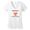 zombie response unit t shirt funny dead brains s 3xl Women's V-Neck T-Shirt