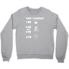 today's beer schedule cycling 6am Crewneck Sweatshirt