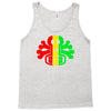 rasta skull and crossbones reggae dub club rave Tank Top