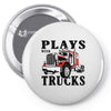 plays with trucks family matching Pin-back button